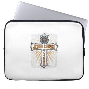Capa Para Notebook Jesus Cristo Minha Esperança Viva Cruz Vintage