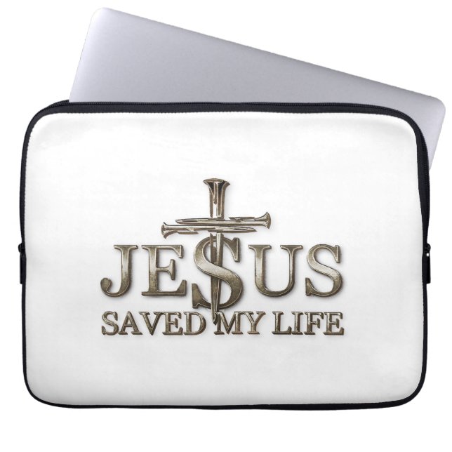 Capa Para Notebook Jesus Cristo Salvou Meu Presente De Vida Para Mulh (Frente)
