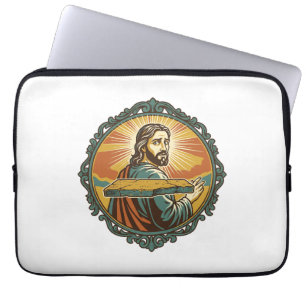 Capa Para Notebook Jesus Envergonhado Tropeçando Superfície Plana Clu