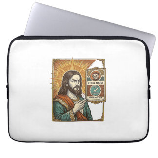 Capa Para Notebook Jesus Fake Verificado Símbolo de Verificação Scam 