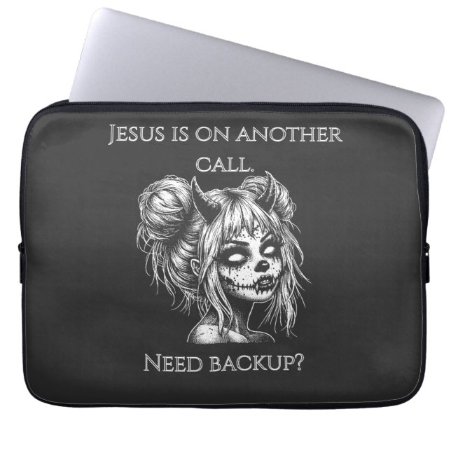 Capa Para Notebook Jesus Is on Another Phone – Succubus Backup (Frente)