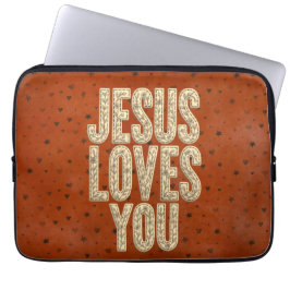Capa Para Notebook Jesus Loves You Rustic Christian Encouragement