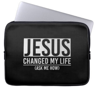 Capa Para Notebook Jesus Mudou Minha Vida Pergunte Como Jesus