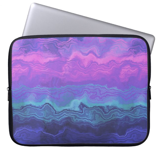 Capa Para Notebook jeweltone ágata ombre :  (Frente)