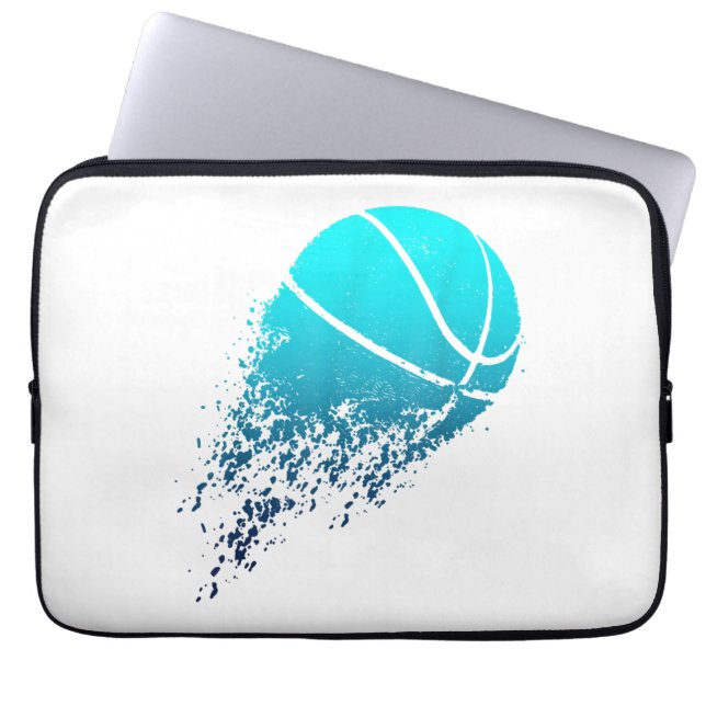 Capa Para Notebook Jogador de basquetebol bola Ventilador de bola (Frente)