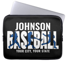 Capa Para Notebook Jogador de Jogo de NOMES ADD da Equipe de Baseball
