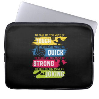 Capa Para Notebook Jogador de Voleibol | Forte e Rápido
