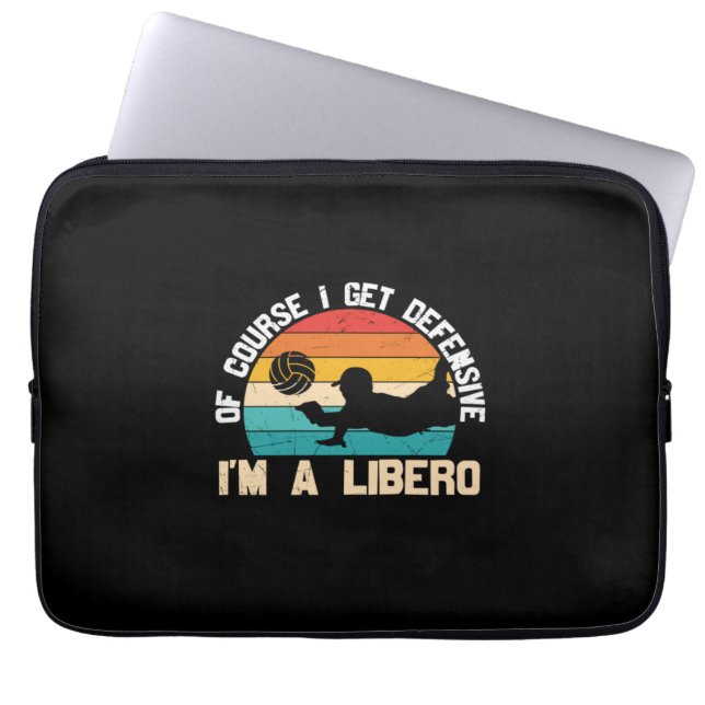 Capa Para Notebook Jogador de Voleibol | Sou Um Libero (Frente)
