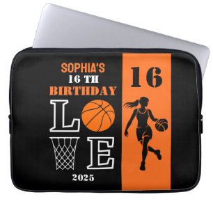 Capa Para Notebook Jogadora de basquete personalizada, presente de an