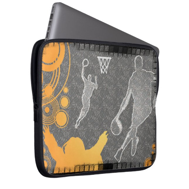 Capa Para Notebook Jogadores e fã de basquetebol do Grunge (Frente Esquerda)