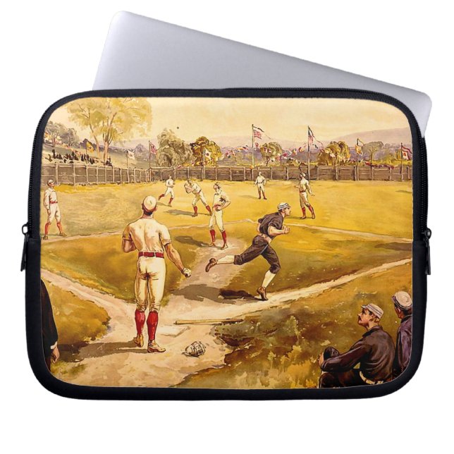 Capa Para Notebook Jogo de basebol do vintage (Frente)