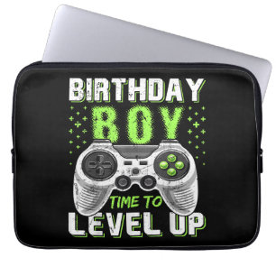 Capa Para Notebook Jogo de Vídeo do Birthday Boy Level Up