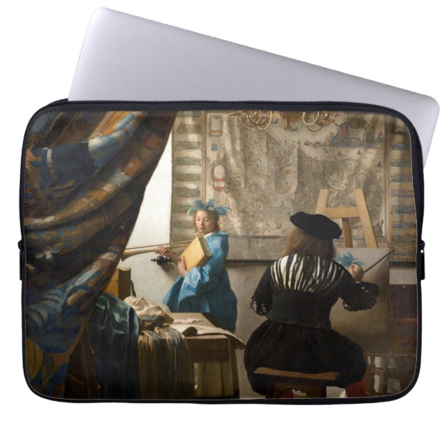 Capa Para Notebook Johannes Vermeer - A Alegoria da Pintura (Frente)