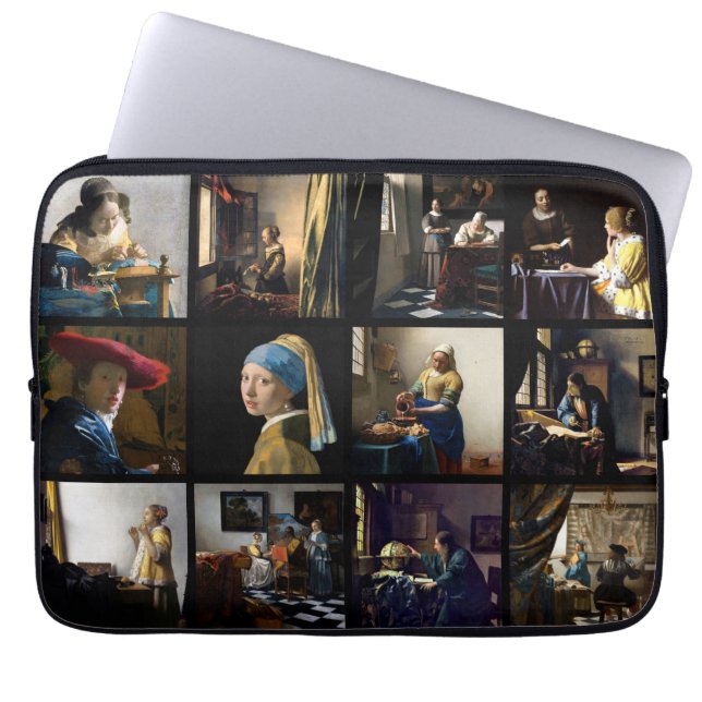 Capa Para Notebook Johannes Vermeer - Grelha de Mastercastas (Frente)