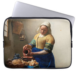 Capa Para Notebook Johannes Vermeer. Milkmaid. Vintage belas artes