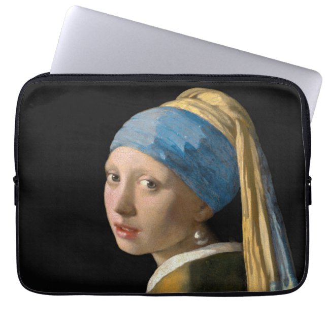 Capa Para Notebook Johannes Vermeer - Rapariga com um Ouriço de Pérol (Frente)