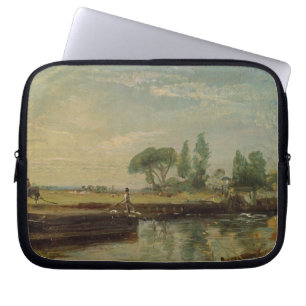 Capa Para Notebook John Constable uma barca abaixo do fechamento de