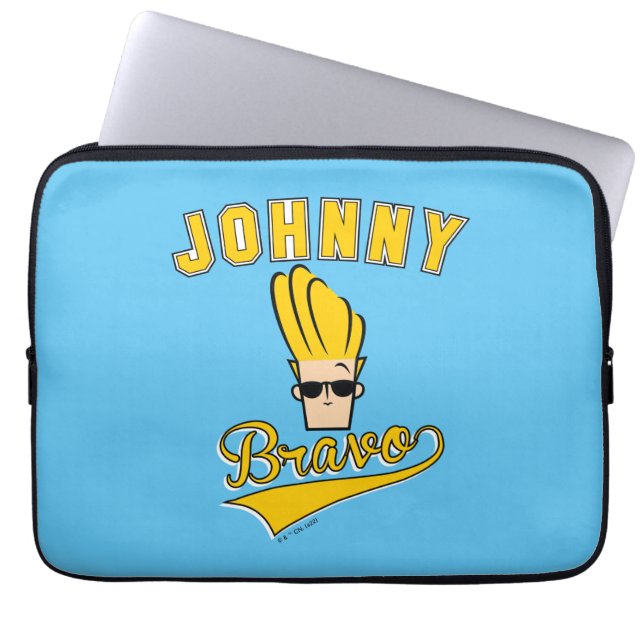 Capa Para Notebook Johnny Bravo Collegiate Graphic (Frente)