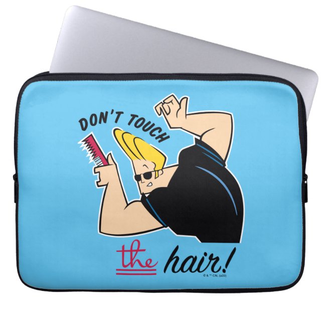 Capa Para Notebook Johnny Bravo Comb - Não toque no cabelo! (Frente)