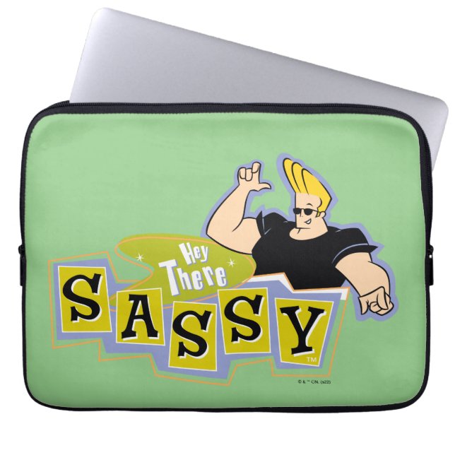 Capa Para Notebook Johnny Bravo - Ei, Lá Sassy (Frente)