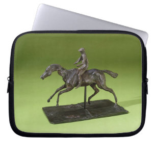 Capa Para Notebook Jóquei em um cavalo (bronze)