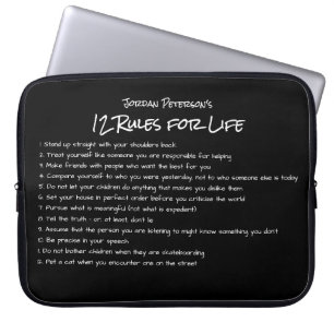 Capa Para Notebook Jordan Peterson's 12 Rules For Life Motivational