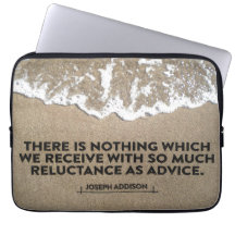 Joseph Addison Inspirational Cote "Advice"