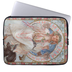 Capa Para Notebook Josephine Crane Bradley como Lavia por Alphonse Mu