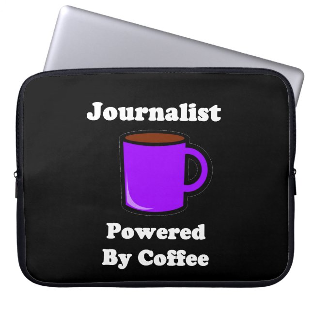 Capa Para Notebook "Journalista", psto pelo café (Frente)