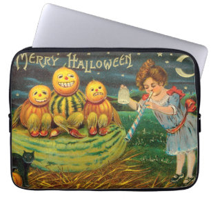 Capa Para Notebook Jovens Bruxas: Homens Abóbora em Magick Altar