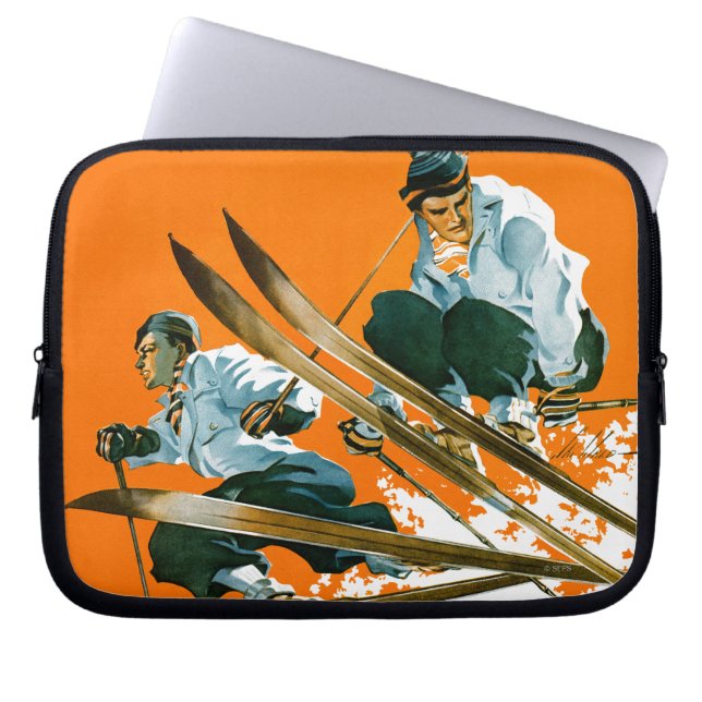Capa Para Notebook Jumpers de Esqui por Ski Weld (Frente)