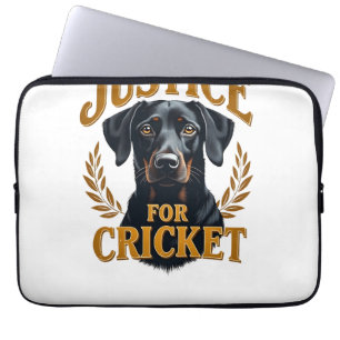 Capa Para Notebook Justiça Para Cricket Tipografia de Memorial de Cac