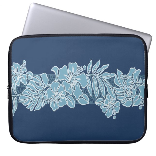 Capa Para Notebook Kalaheo Havaiano Hibiscus Tapa Laptop Bag (Frente)