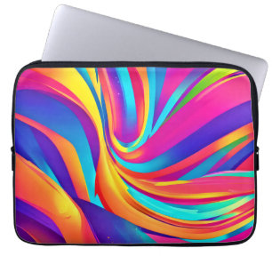 Capa Para Notebook Kaleidoscope Abstrato Burst Trabalho de arte