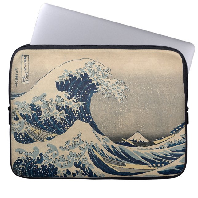 Capa Para Notebook Katsushika Hokusai. A onda do Excelente de Kanagaw (Frente)
