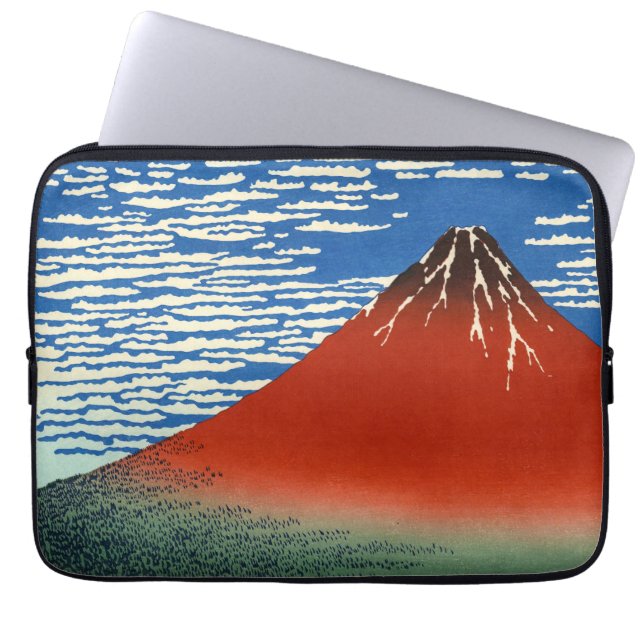 Capa Para Notebook Katsushika Hokusai - Vento fino, Bom dia (Frente)
