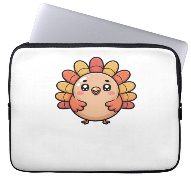 Capa Para Notebook kawaii - Camisa Clássica de Ação de Graças (Frente)