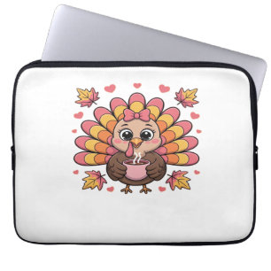 Capa Para Notebook kawaii cor-de-rosa - saia-de-talão clássico de açã
