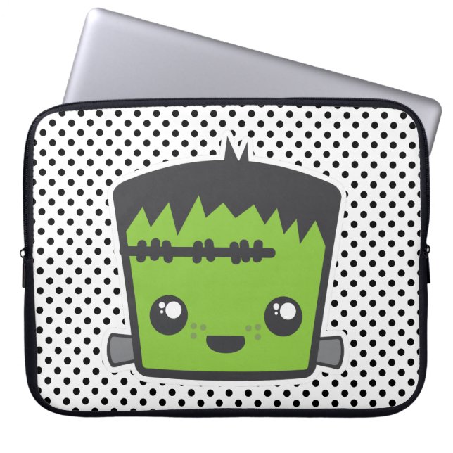 Capa Para Notebook Kawaii Frankenstein Bolsa de laptop (Frente)