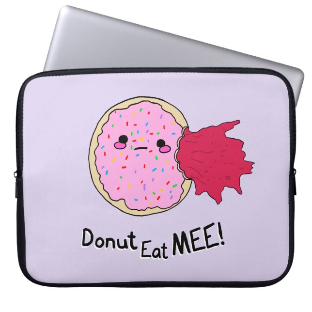 Capa Para Notebook Kawaii Jam Donut Coma-me (Frente)