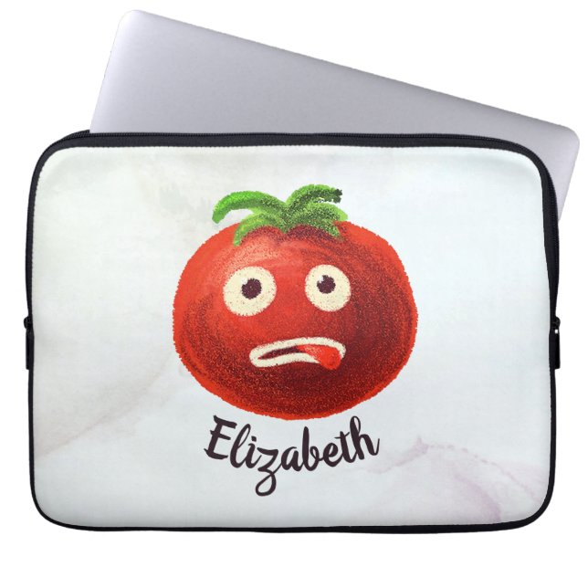 Capa Para Notebook Kawaii Tomato Cute Engraçado Cartoon Vegetable Nam (Frente)