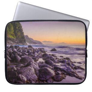 Capa Para Notebook Ke’e Beach em Sunrise, Kauai, Havaí Wetcase