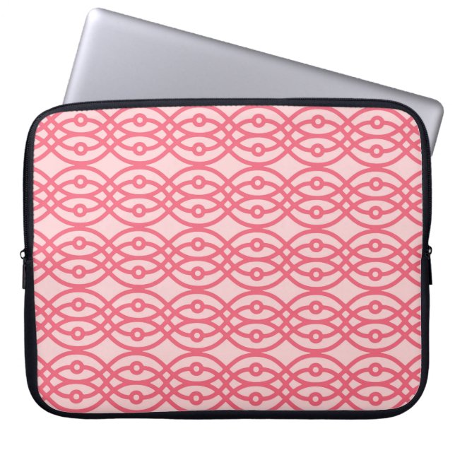 Capa Para Notebook Kimono impressão, rosa-coral (Frente)