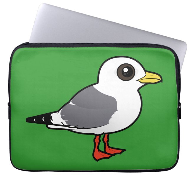 Capa Para Notebook Kittiwake de patas encarnadas de Birdorable (Frente)
