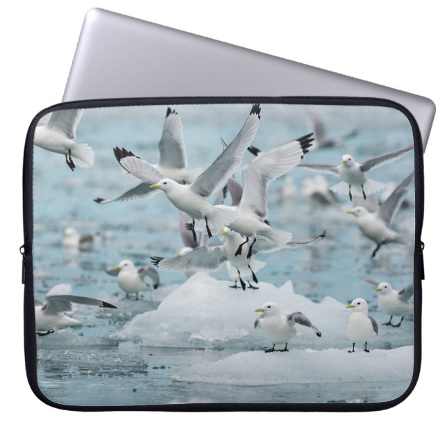 Capa Para Notebook Kittiwakes Voando (Frente)