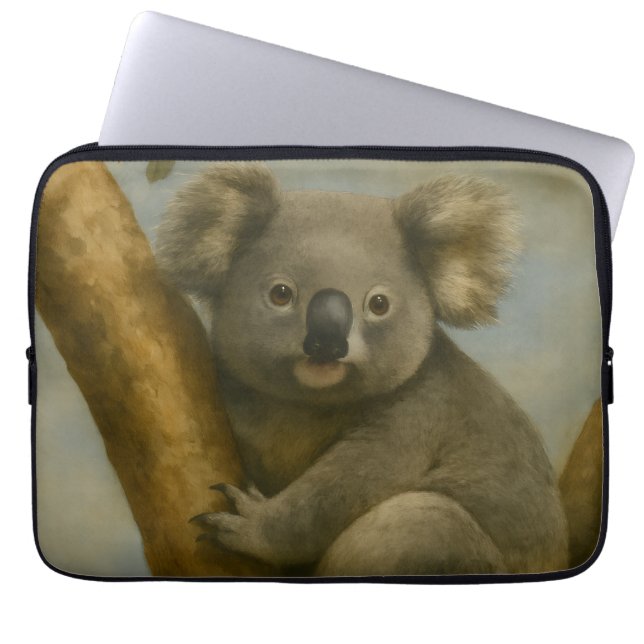 Capa Para Notebook Koala em Luz Silenciosa (Frente)