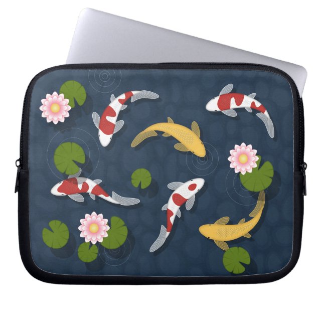 Capa Para Notebook Koi Fish Pond 2 (Frente)