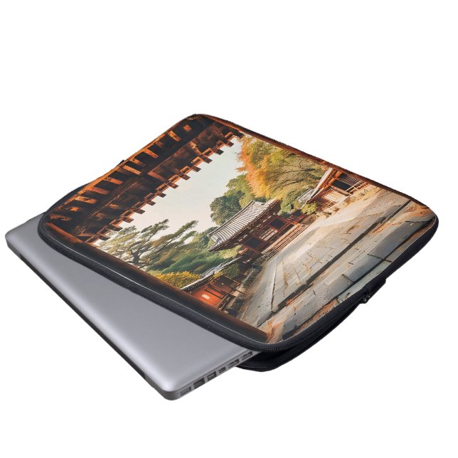 Capa Para Notebook Komorebi - The Sun-Drenched Temple (Frente Inferior)