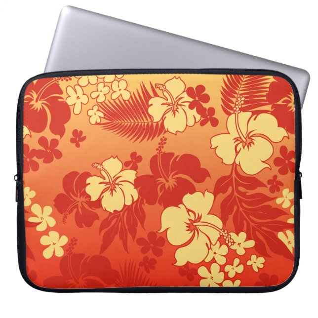 Capa Para Notebook Kona Blend Hawaiian Hibiscus Neoprene Wetcase (Frente)