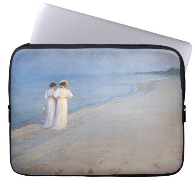 Capa Para Notebook Kroyer - Noite de Verão em Skagen Beach (Frente)